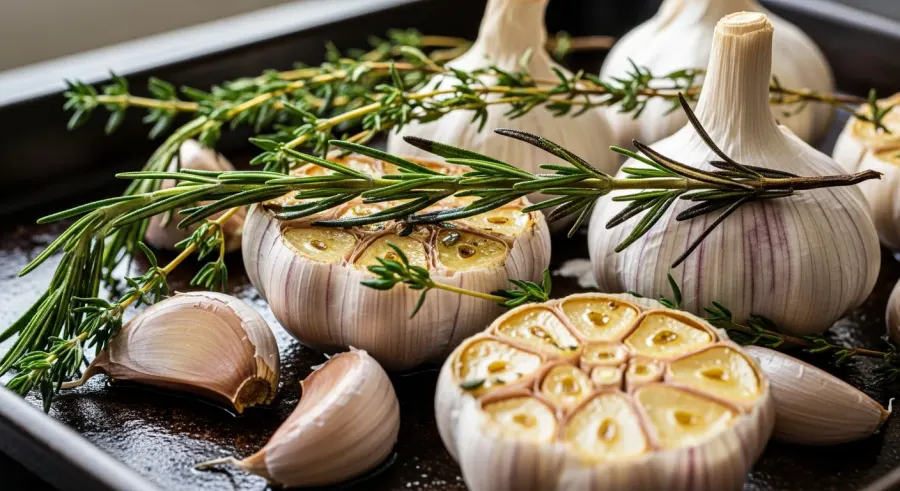 garlic — Rosemary and Thyme Take the Heat