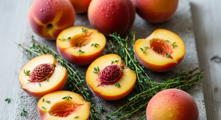 stone fruit — Thyme and peaches just make sense together