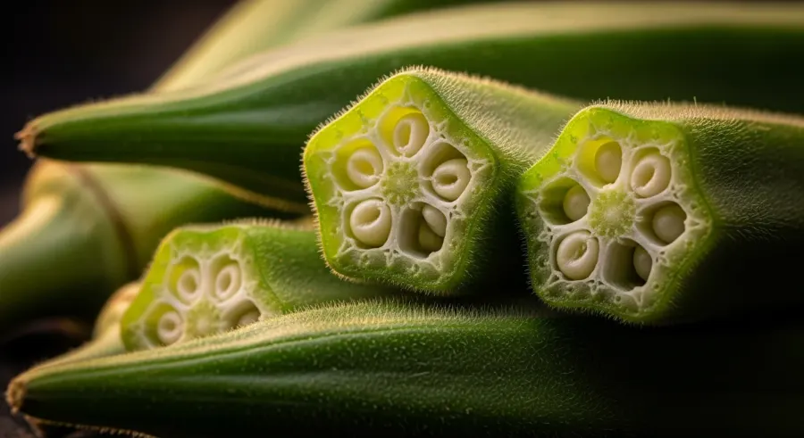 okra close-up detail