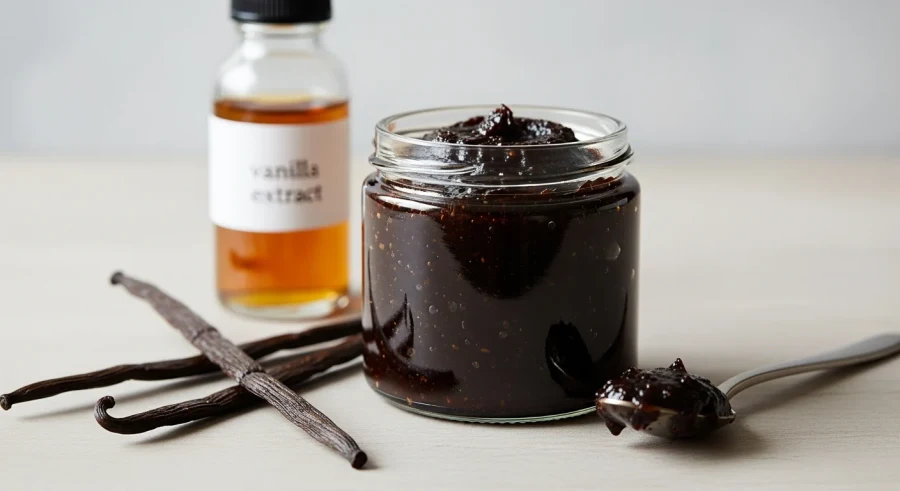 vanilla extract — Vanilla bean paste is the closest match