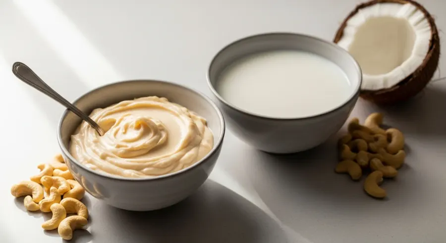 coconut milk — Cashew Cream Is the Closest Match