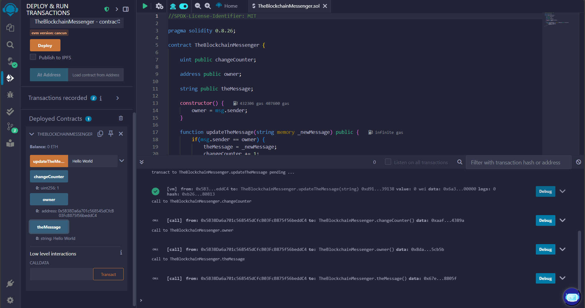 Blockchain Messenger Preview