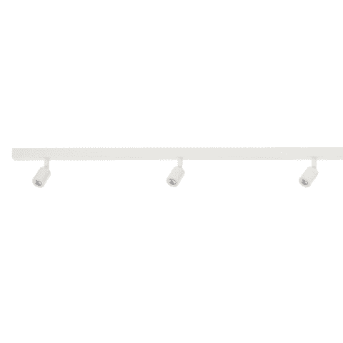 Candeeiro de teto branco com 3 focos LED