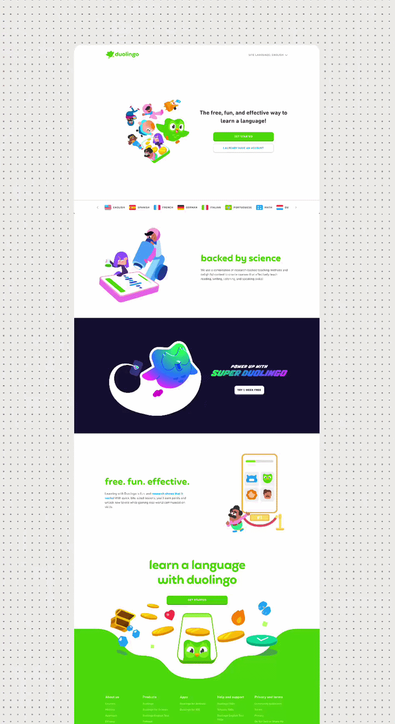 Duo-lingo Design