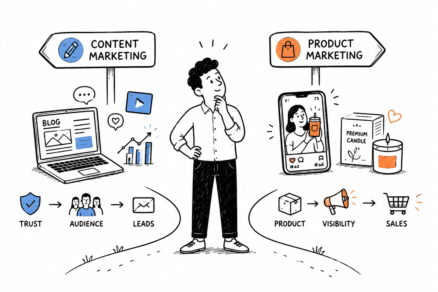 Content Marketing vs Product Marketing: What's the Difference and Which Do You Need?
