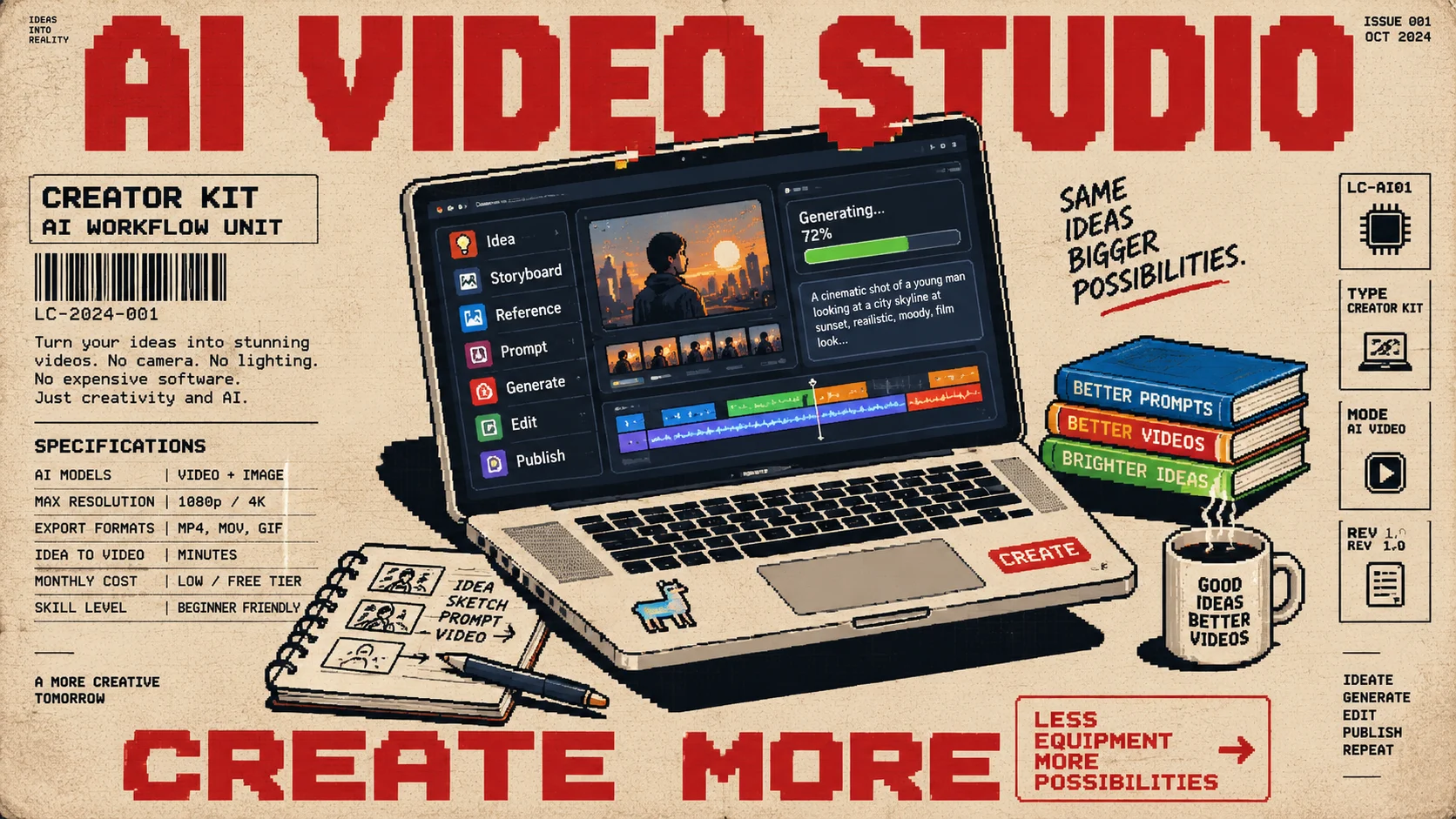 How to Make AI Videos Without Expensive Equipment or Software