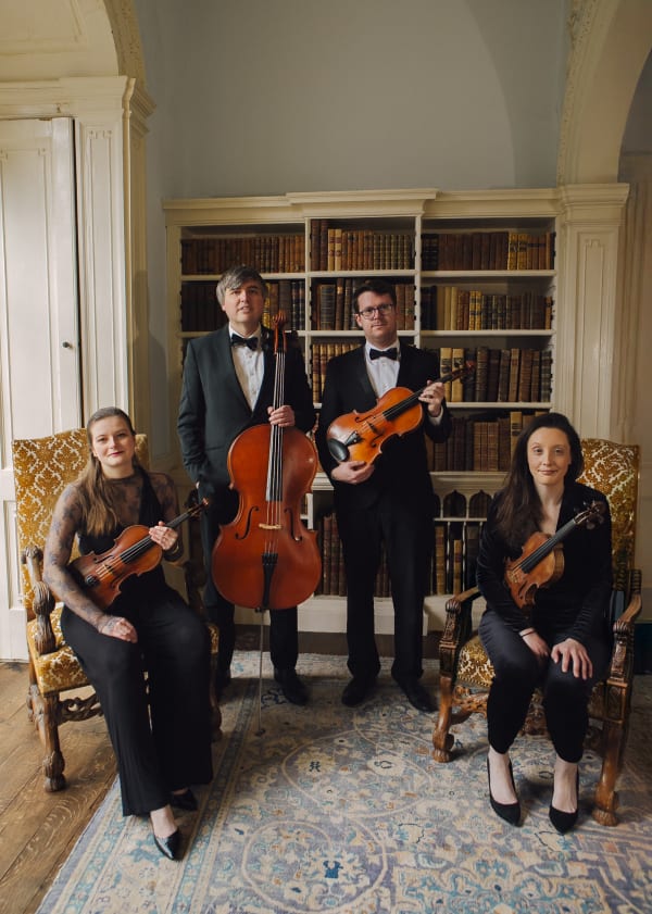 Aderyn String Quartet performing live in Cardiff