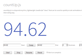 CountUp.js Screenshot