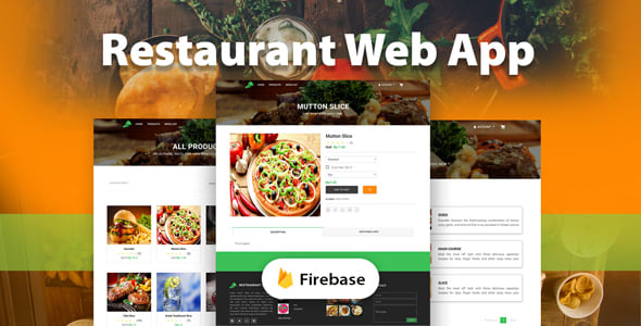 Restaurant web app with firebase