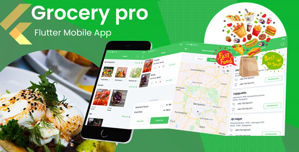 Flutter Grocery Shopping Mobile App 