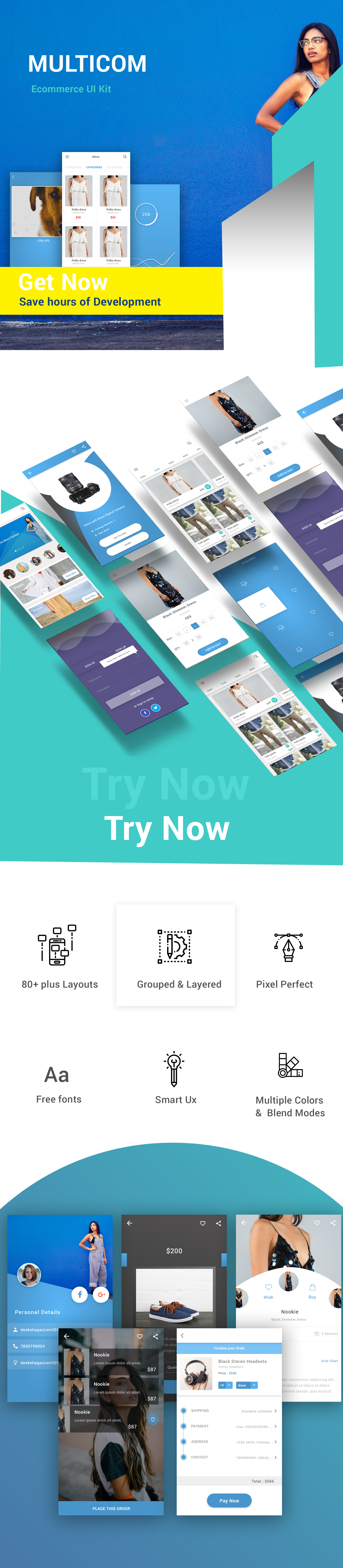 Multi Pursue E-Commerce Web and Mobile Application (App) UI/UX Design