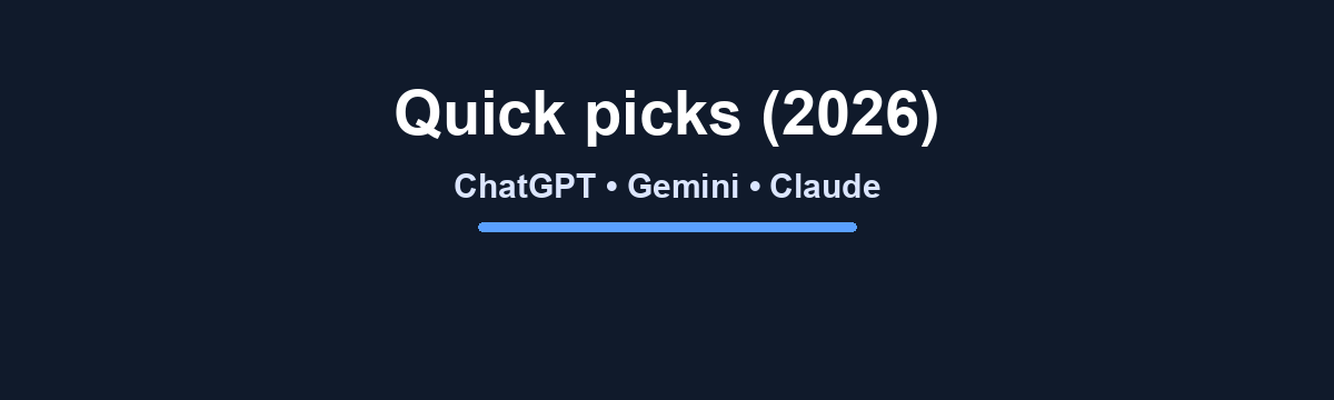 Quick picks