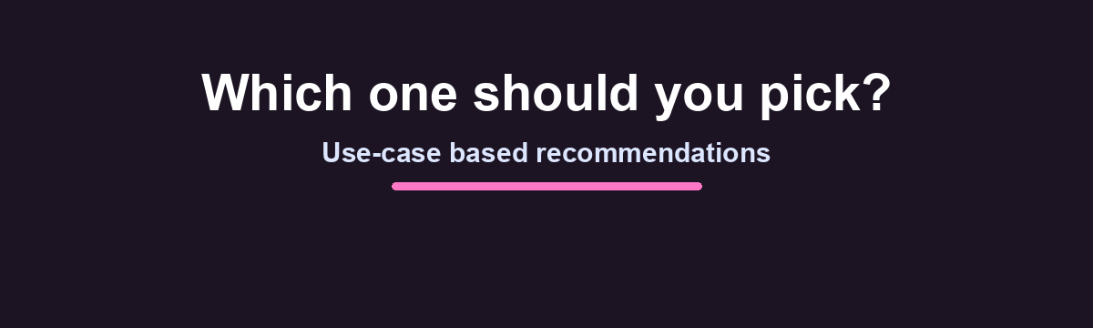 Decision framework