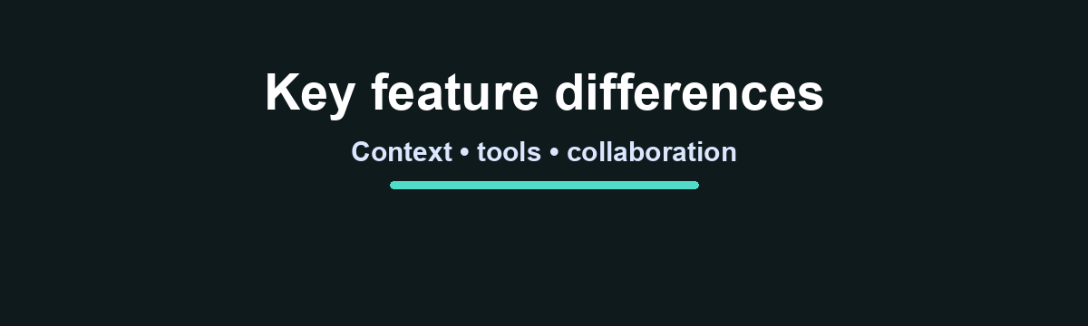 Feature differences