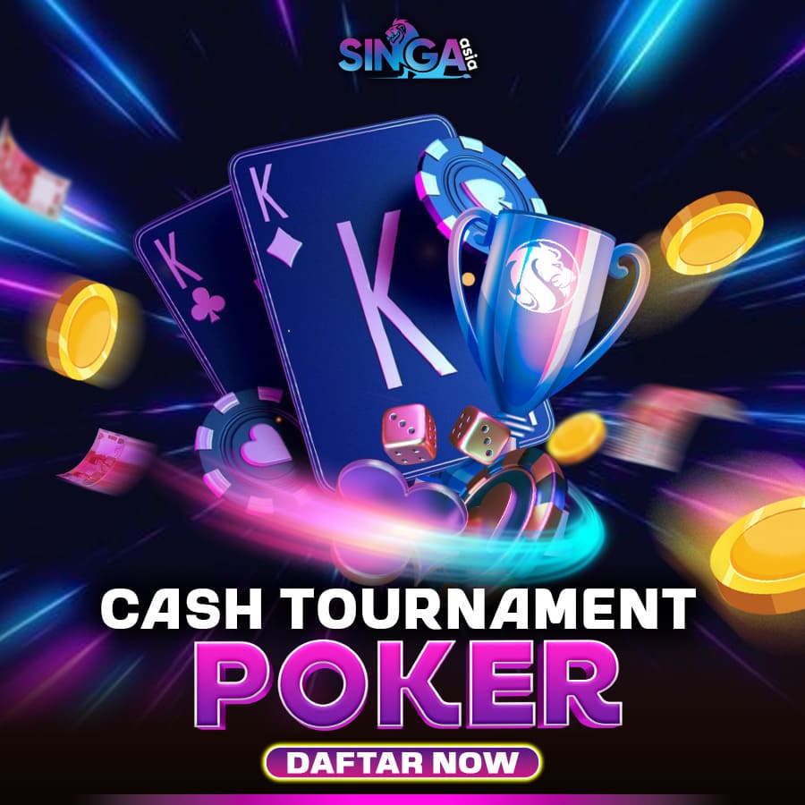 Poster promosi turnamen poker berhadiah dari mitra