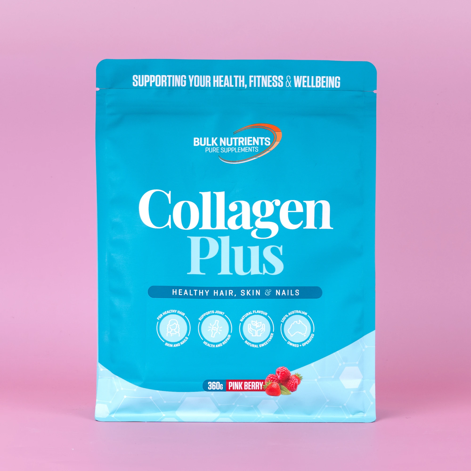 Bulk Nutrients Collagen Plus Pink Berry