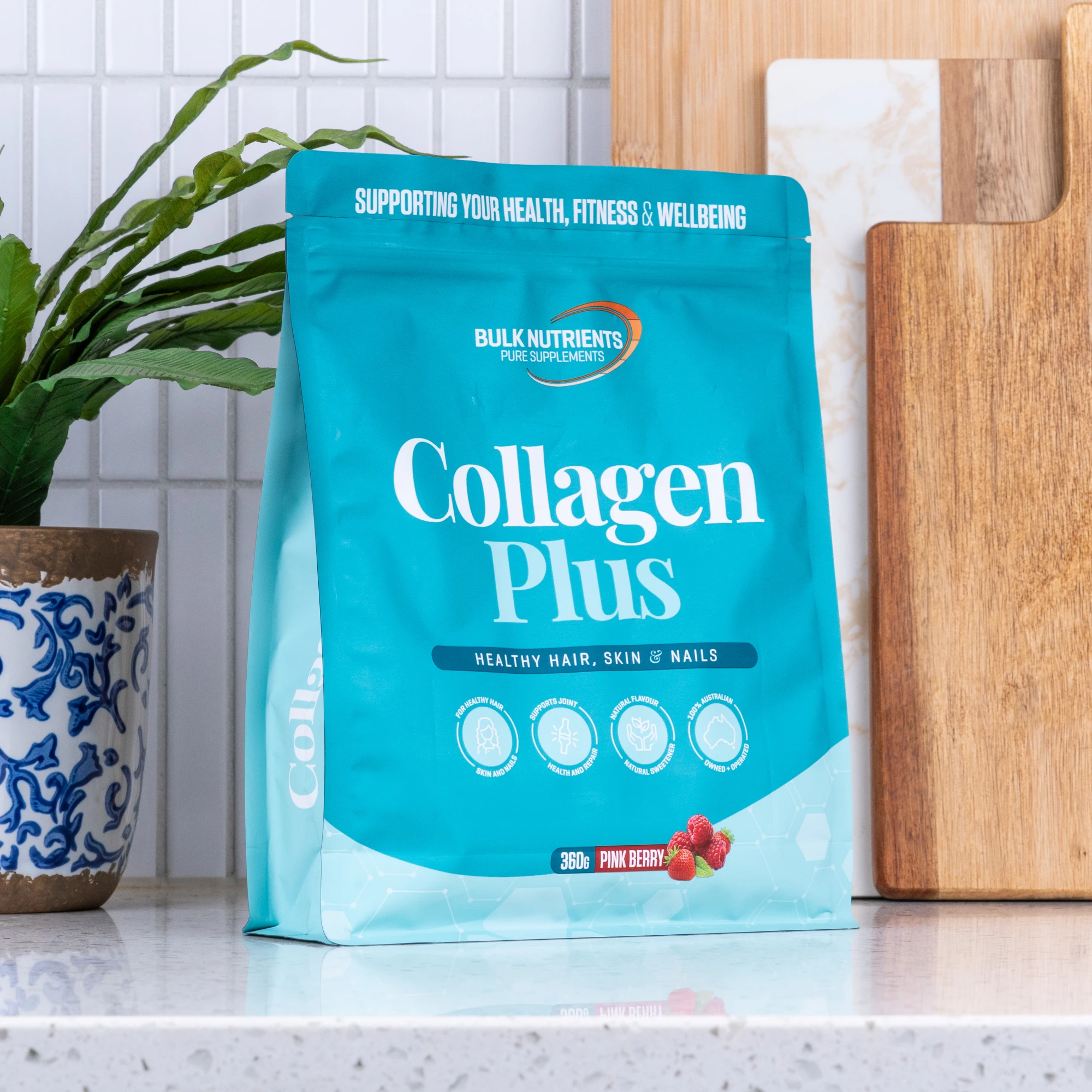 Bulk Nutrients Collagen Plus Pink Berry
