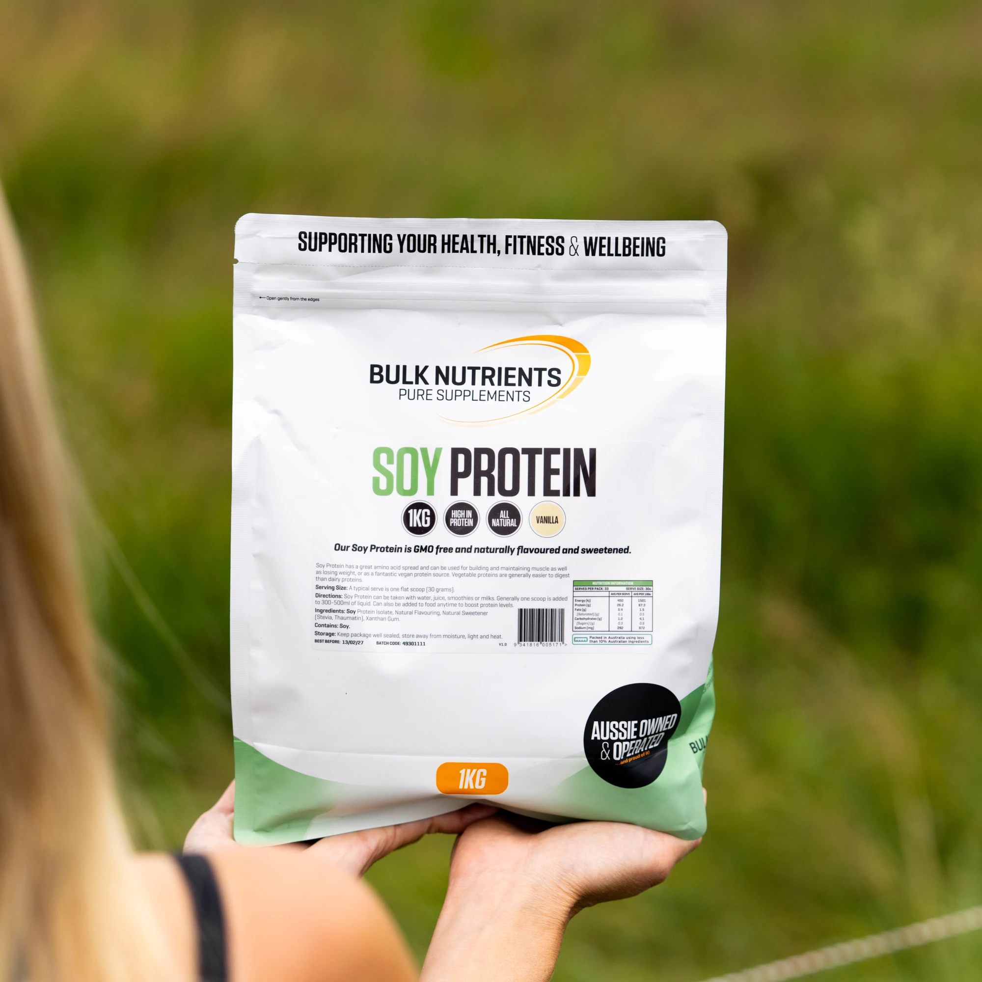 Bulk Nutrients' Soy Protein Isolate