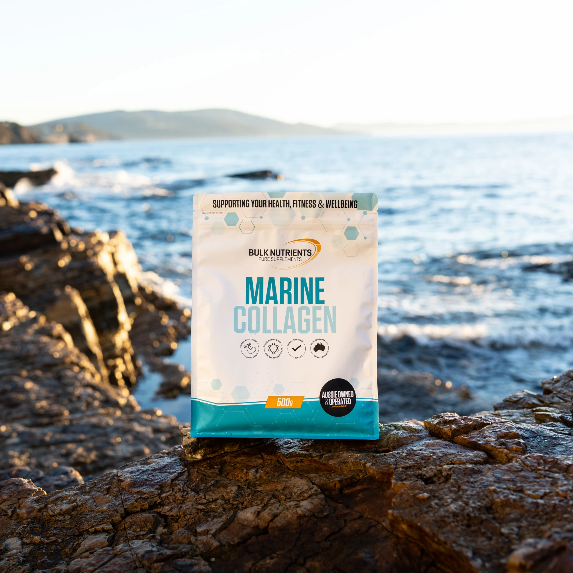 Bulk Nutrients Marine Collagen on the rocks