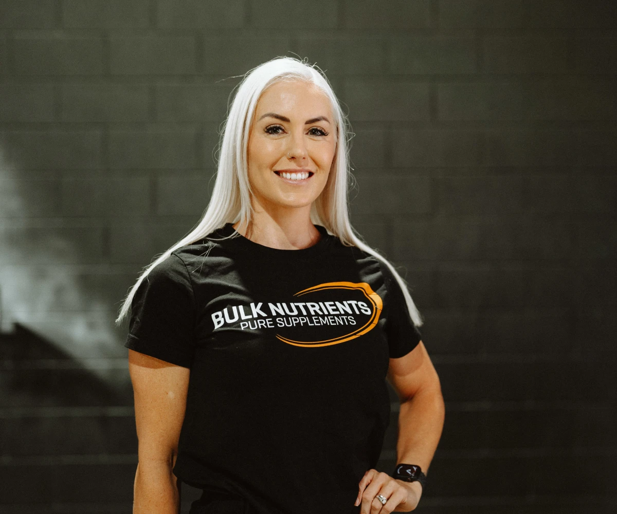 Bulk Nutrients Ambassadors Tarran Lee with Black t-shirt