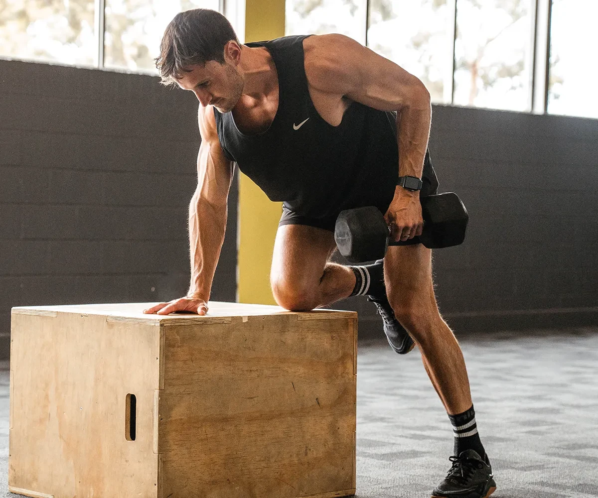 Ryan lifting some weight to stay strong