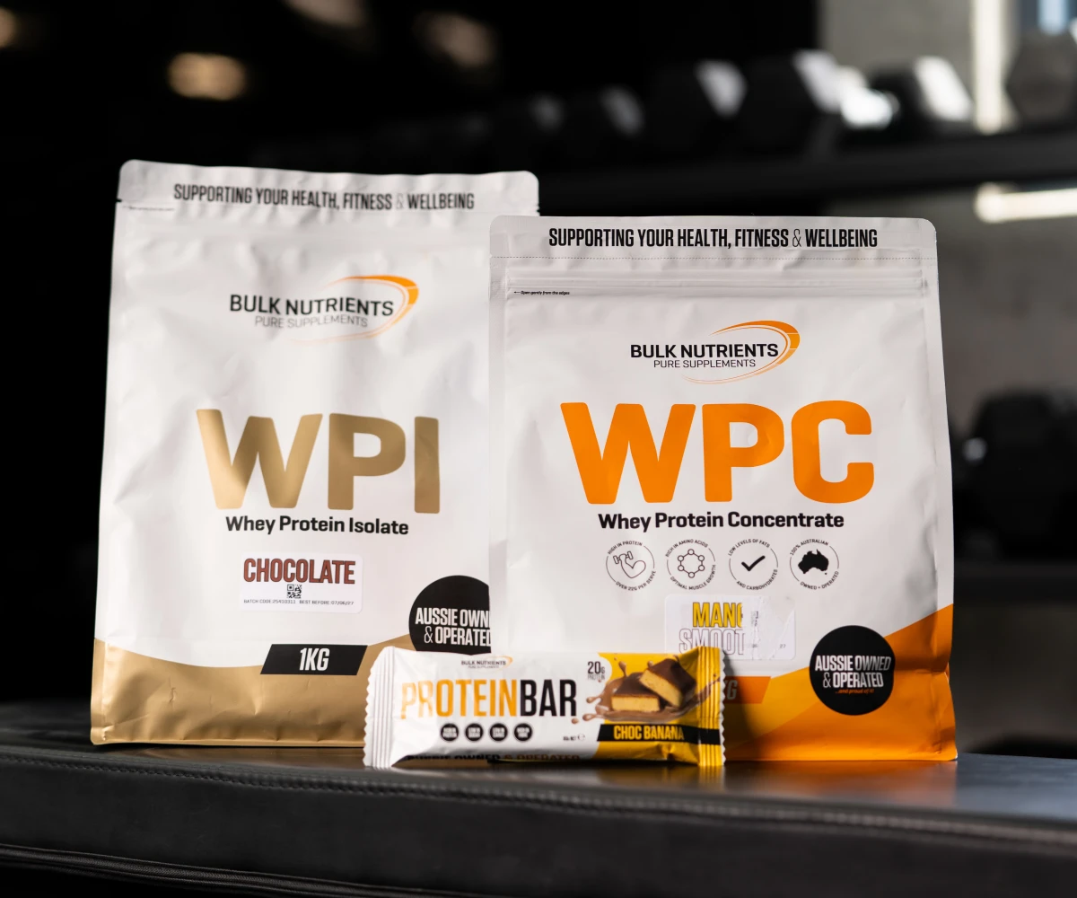 Bulk Nutrients WPI and WPC with Protein Bar