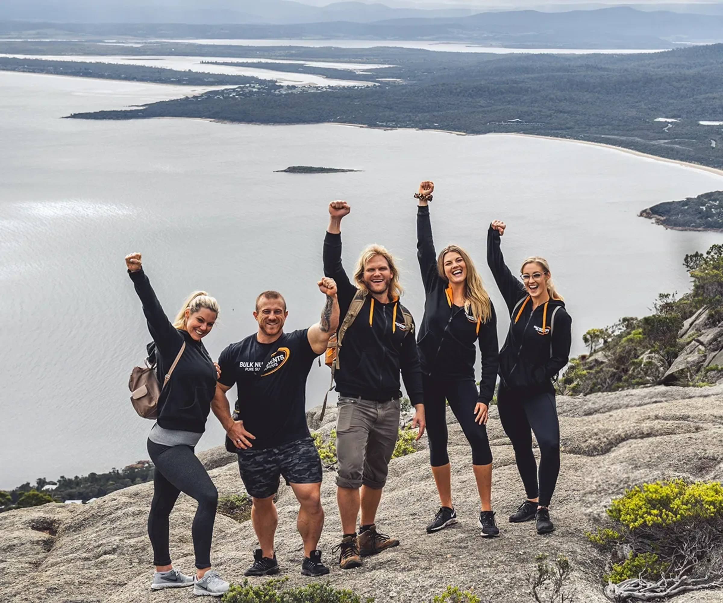 Bulk Nutrients Ambassador on the beautiful scenery of the east coast of tasmania