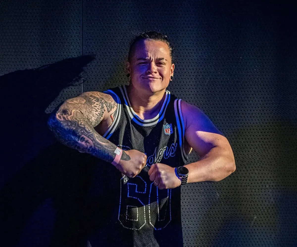 Bulk Nutrients Ambassadors Sarah Rainbow pumped