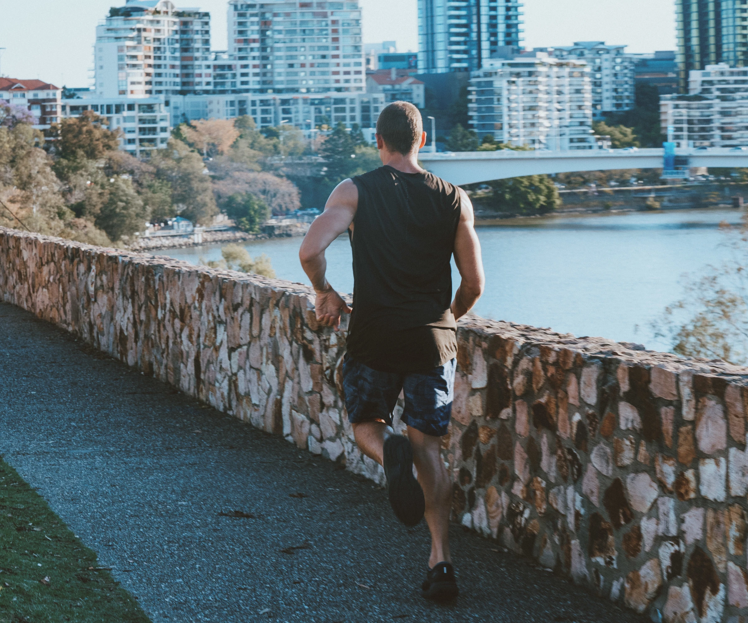 Bulk Nutrients Ambassadors Max Cuneo running away from camera