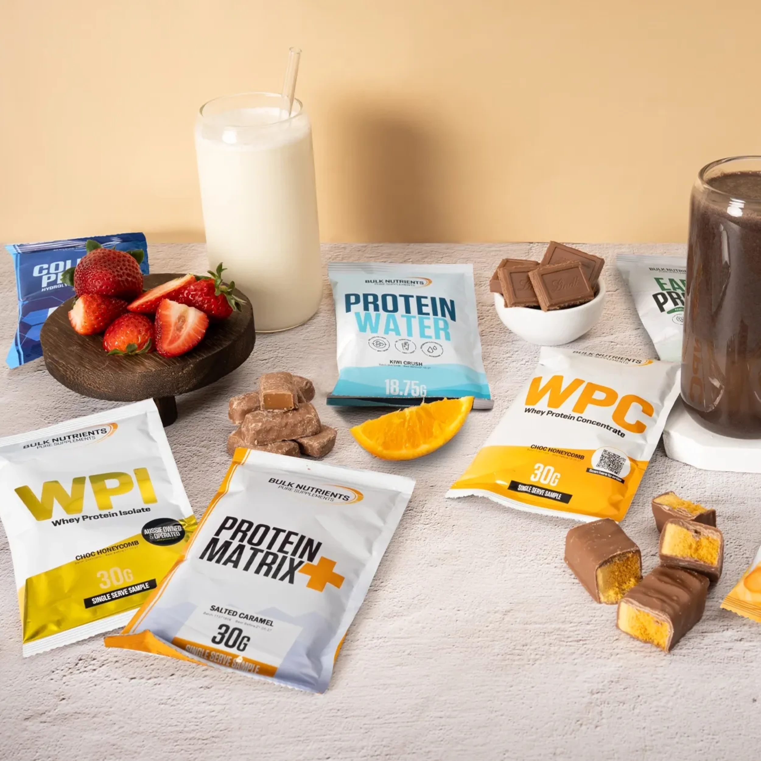 Bulk Nutrients Sample Packs make it easy to explore new favourites, one serve at a time. 