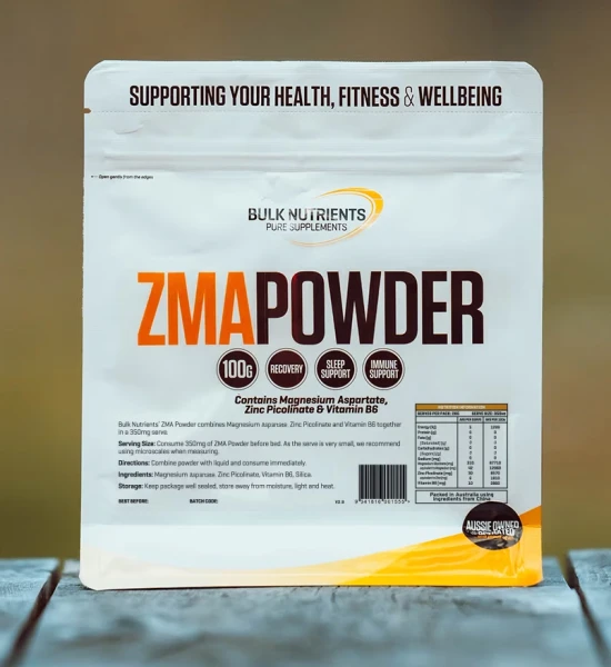Bulk Nutrients' ZMA is a natural mineral supplement containing Magnesium Aspartate, Zinc Picolinate and Vitamin B6.