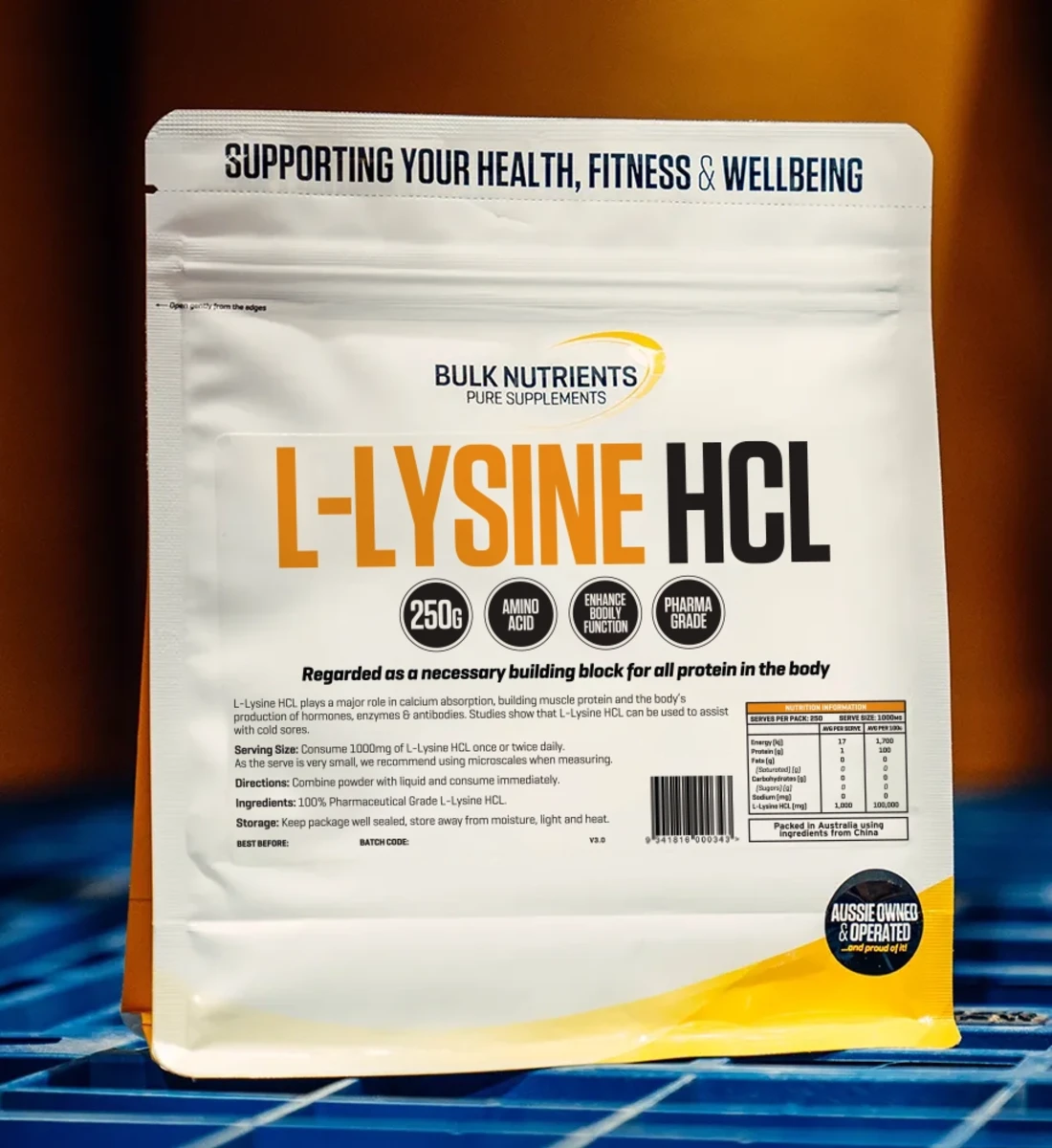 Bulk Nutrients' L-Lysine HCL is a popular choice when it comes to health playing a major role in many bodily functions.