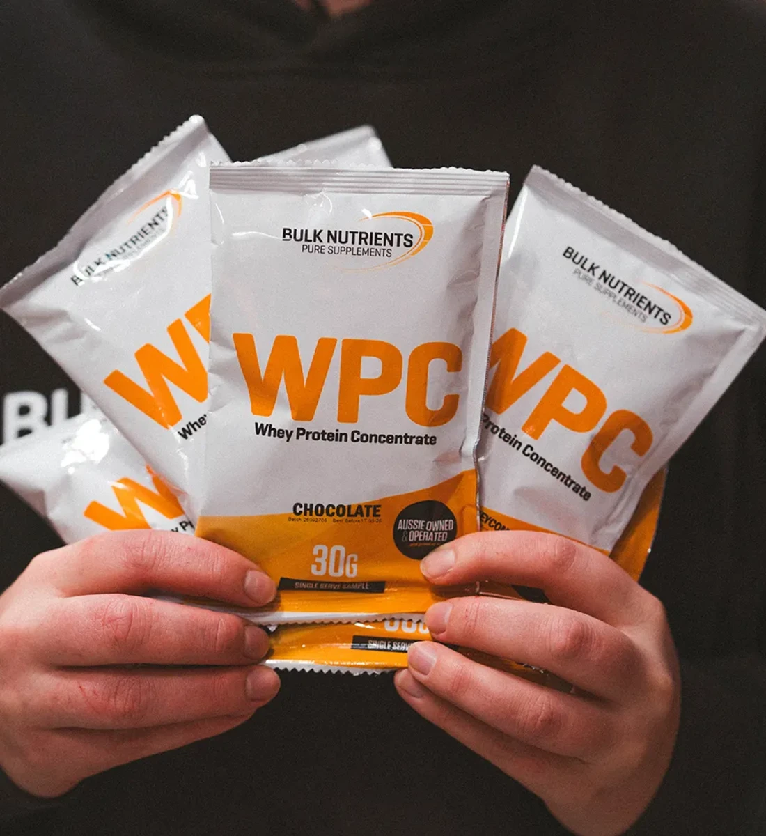 Bulk Nutrients' Whey Protein Concentrate Sample Pack are perfect for when you're travelling