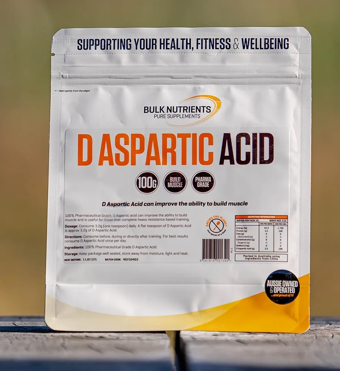 Bulk Nutrients' D Aspartic Acid