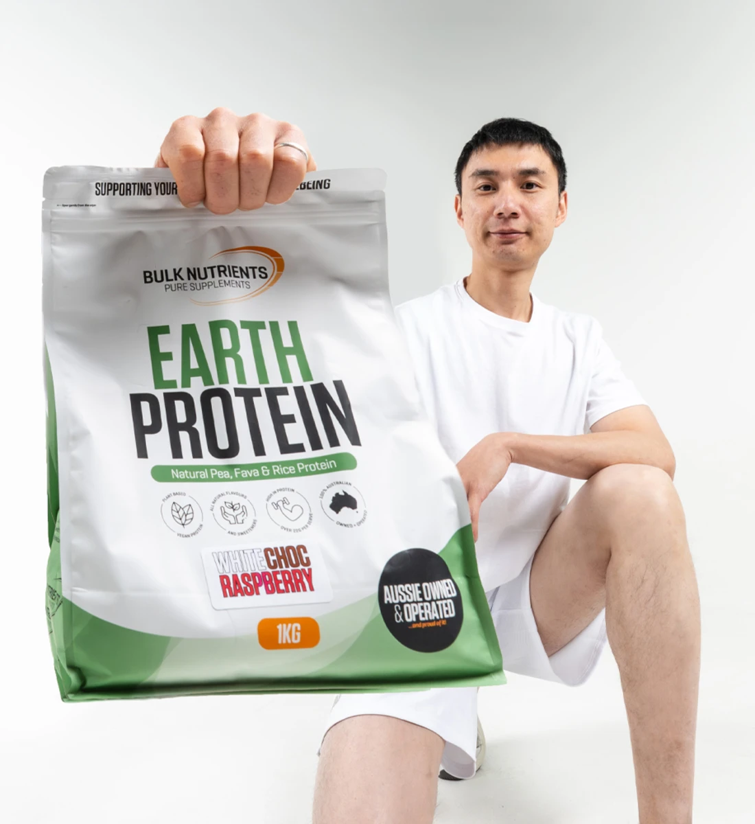 Bulk Nutrients Earth Protein White Choc Raspberry