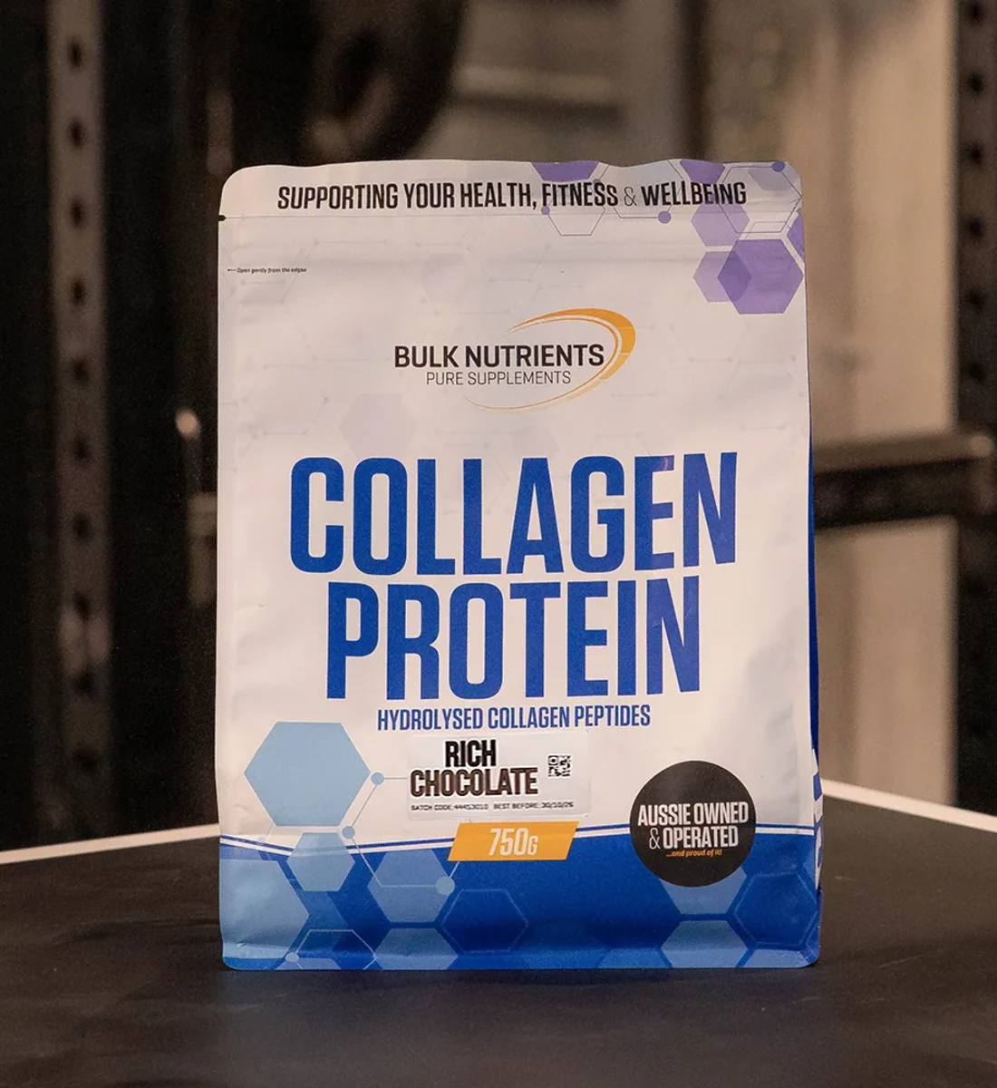 Bulk Nutrients' Collagen Protein Powder provides over 20g of protein per serve.