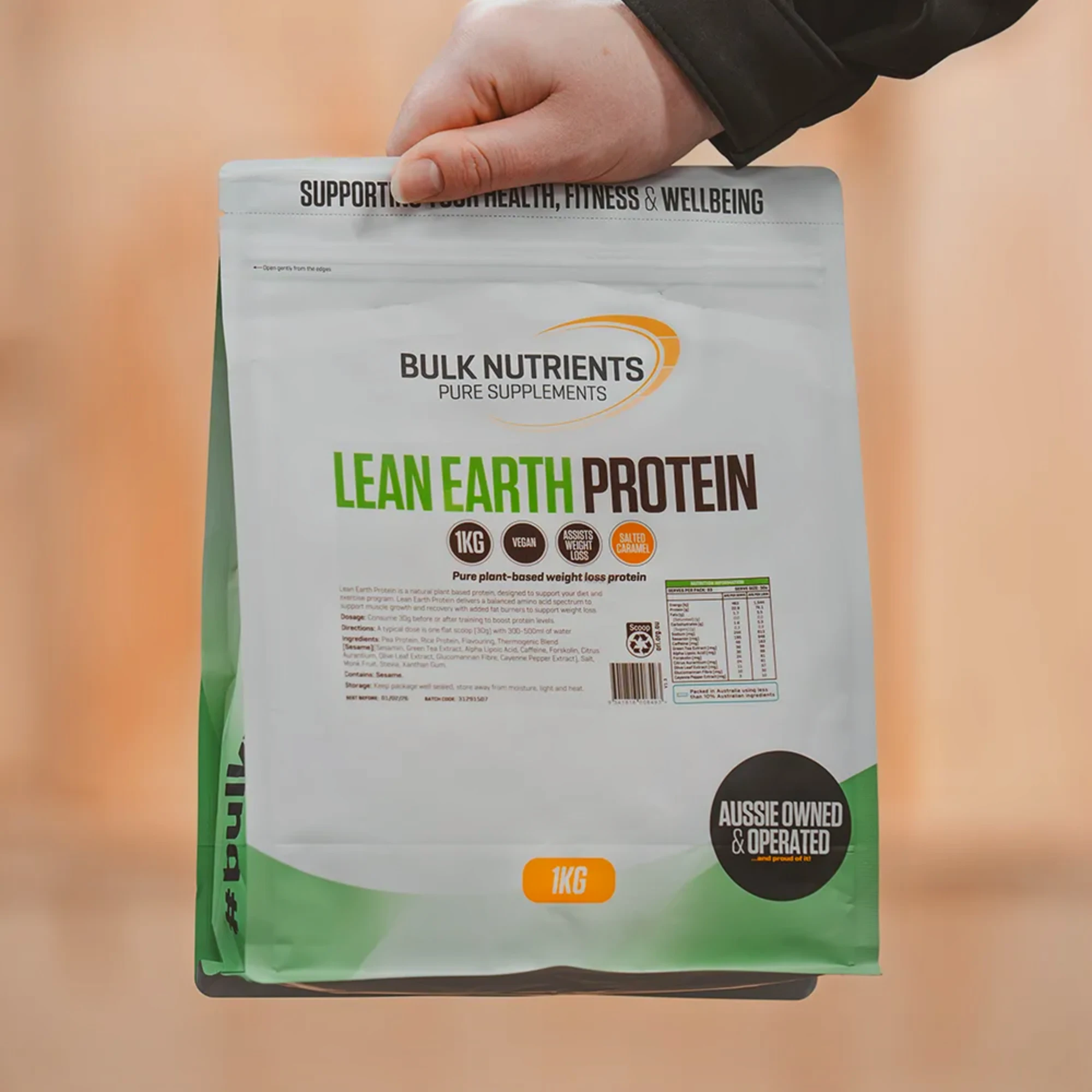 Bulk Nutrients' Lean Earth Protein is a plant based protein designed to support your training, health and fitness goals and healthy weight management