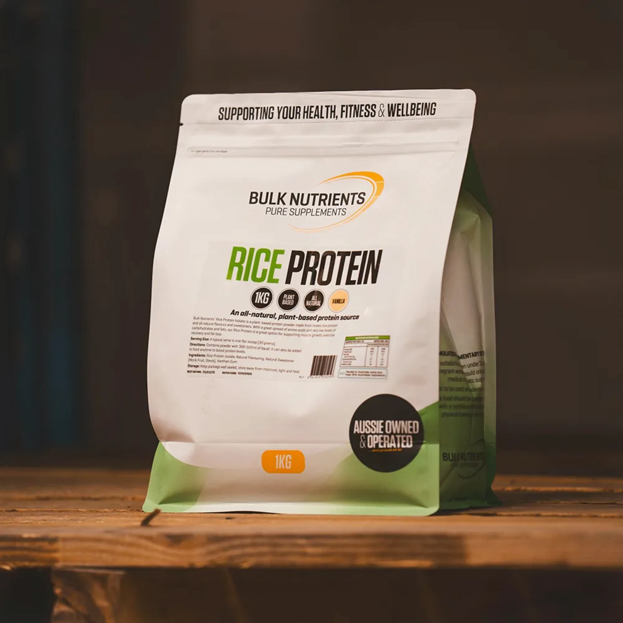 Bulk Nutrients' Organic Brown Rice Protein offers a balanced spread of amino acids and goes easy on your digestive system.