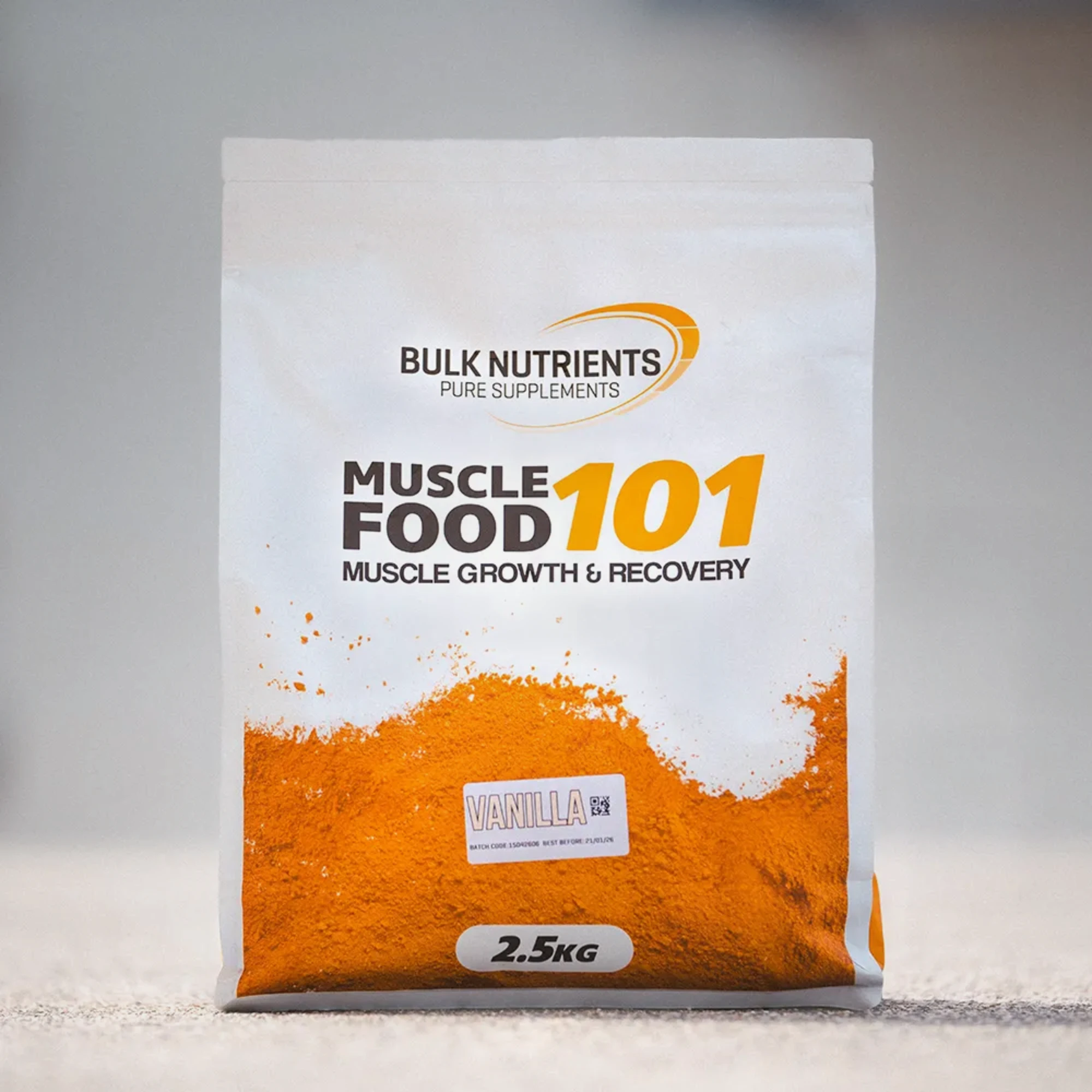 Bulk Nutrients' Muscle Food 101 offering a 2-1 ratio of carbs to protein, the ultimate mass gainer supplement