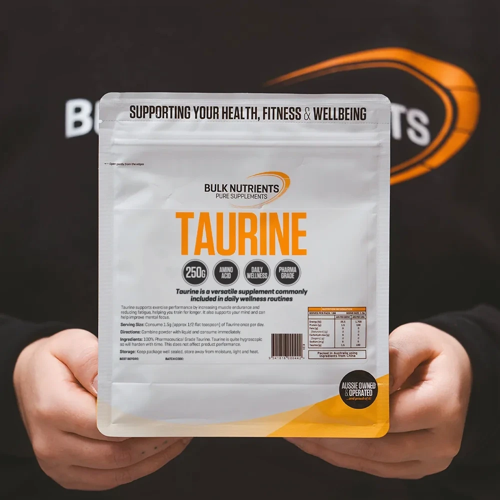 Taurine is a naturally occurring amino acid-like compound found throughout the body and in foods such as meat and fish.