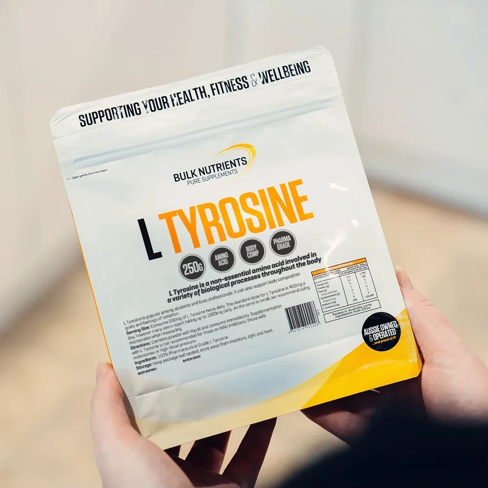 L Tyrosine is a non-essential amino acid found naturally in the body and in a variety of protein-rich foods.