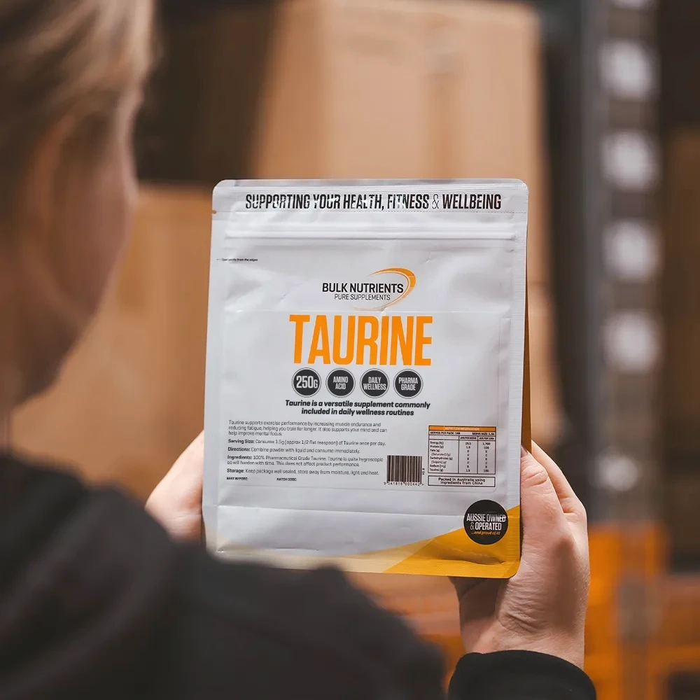 Taurine is a naturally occurring amino acid-like compound found throughout the body and in foods such as meat and fish.