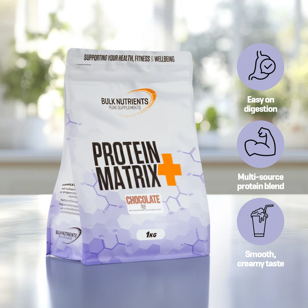 Protein Matrix+ - Key benefits - Easy on disgestion - Multi-source protein blend - Smooth, creamy taste