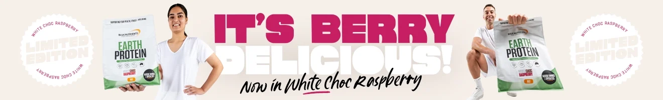 Earth Protein - Limited Edition White Choc Raspberry - It's Berry Delicious