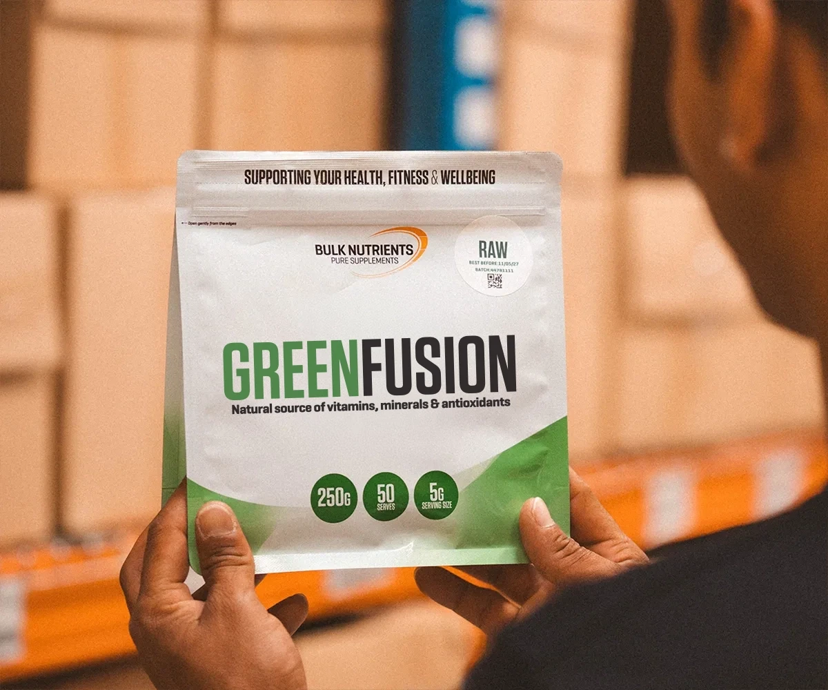 Our Green Fusion ensures you get a solid hit of Vitamin B12 as well as a general spectrum of vitamins and minerals.