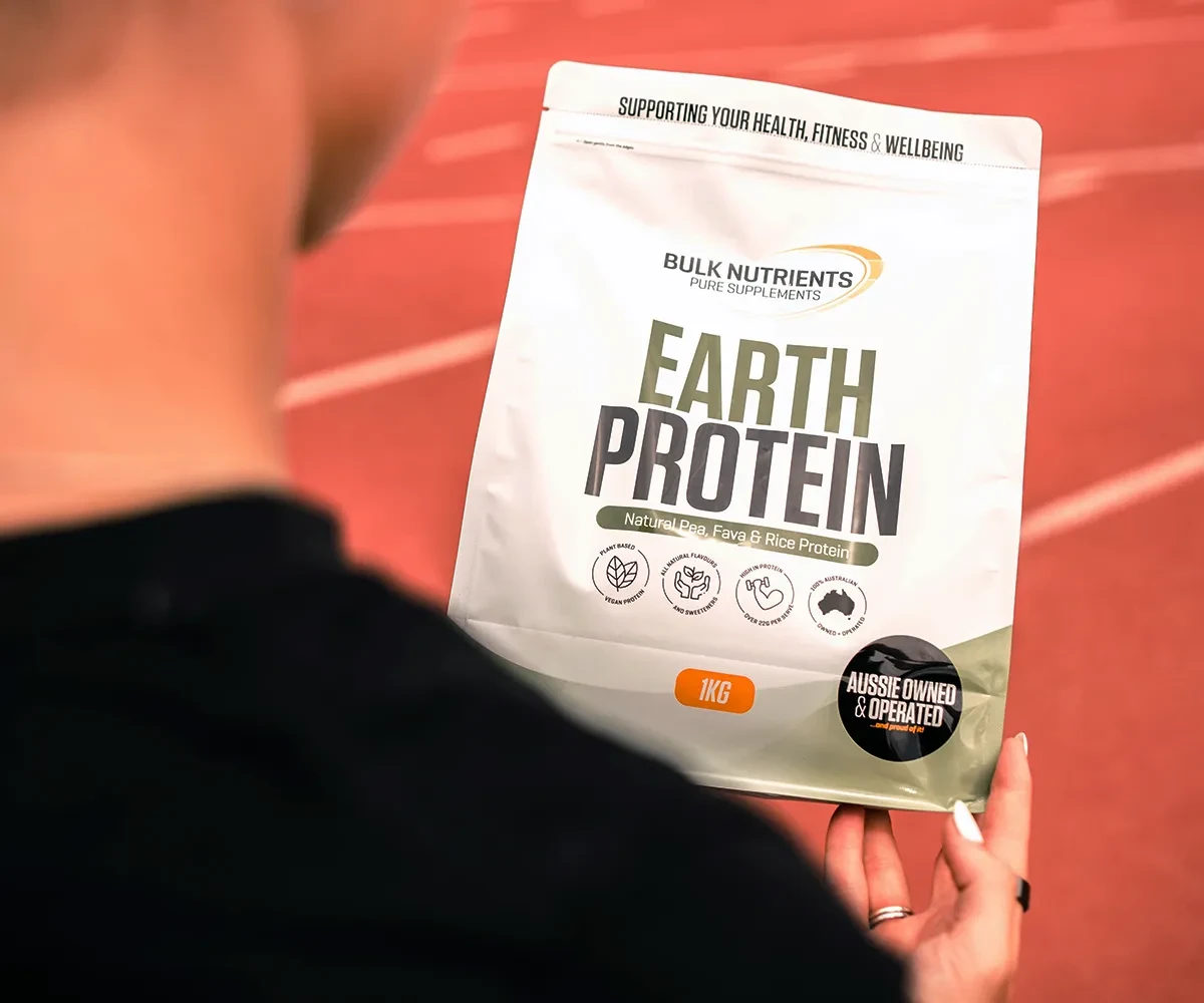 Earth protein comes in these delicious flavours: Chocolate, Vanilla, Vanilla Chai, Vanilla Maple, Choc Honeycomb, Strawberry and Salted Caramel!