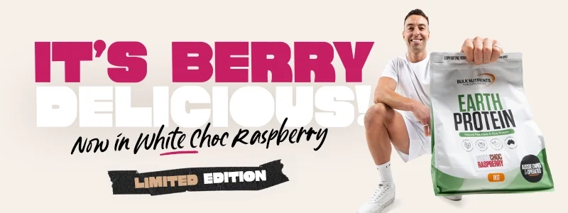 Earth Protein - Limited Edition White Choc Raspberry - It's Berry Delicious