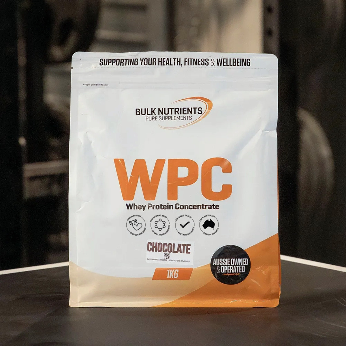 Bulk Nutrients Whey Protein Concentrate chocolate 1kg pouch