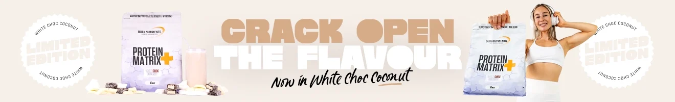 Protein Matrix+ - Limited Edition White Choc Coconut - Crack open the flavour