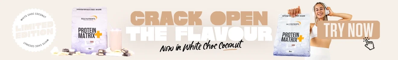 Limited Edition White Choc Coconut - Protein Matrix+ - Crack open the flavour - Try Now!